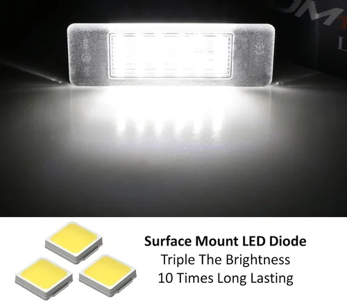 Miniatura 2 de iJDMTOY Kit de luz LED para matrícula de 3 W, de xenón blanco, de 18-SMD, compatible con Infiniti Q50, Nissan Juke Versa X-Trail Rogue