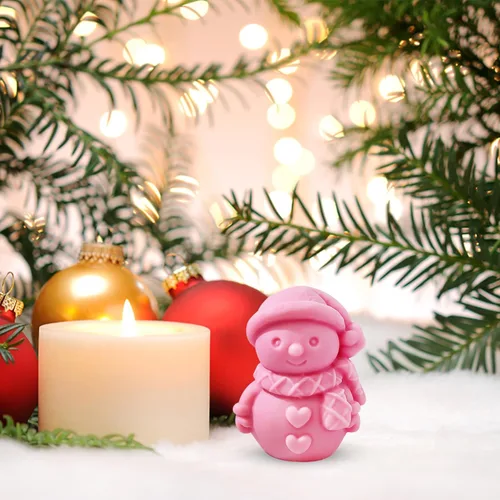 Miniatura 3 de Molde de vela de Navidad para hacer velas, molde de silicona 3D para fundición de resina, bricolaje de yeso, arcilla polimérica, decoración
