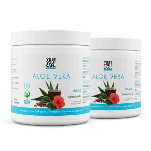 Miniatura 11 de Yes You Can! Mezcla de bebida en polvo de aloe vera, refuerzo de hidratación infundido con extracto de aloe vera orgánico puro, deliciosos sabores