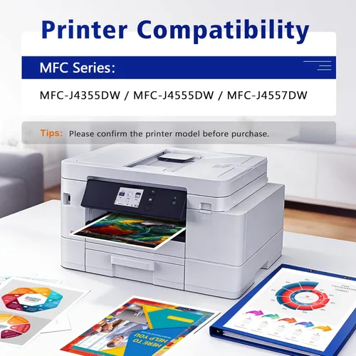 Miniatura 3 de LC506XL LC 506XL - Cartuchos de tinta compatibles con impresora Brother LC506 LC 506, funciona para impresora Brother MFC-J4355DW MFC-J4555DW