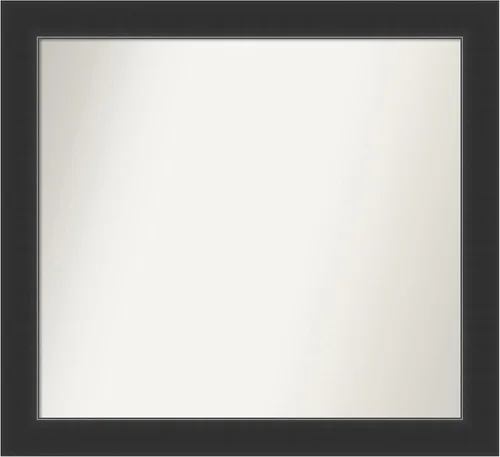 Miniatura 350 de Amanti Art Espejo personalizado, espejo de baño negro Astor, espejo de pared o espejo de tocador de baño sobre el fregadero (25 x 25 pulgadas)