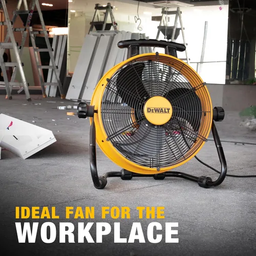 Miniatura 7 de Ventilador de piso DEWALT DXF1840, ventiladores industriales, ventilador de 46 cm de alta velocidad con 3 velocidades de circulación de aire
