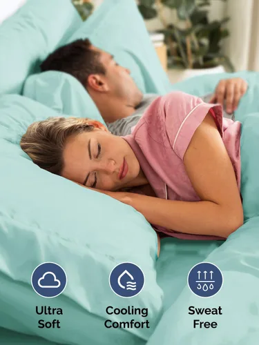 Miniatura 5 de Sábanas King divididas con bolsillos extra profundos, sábanas transpirables y refrescantes de 5 piezas, sábanas de lujo para hotel, suaves, sin 22