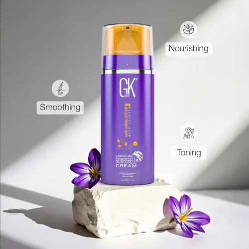 Miniatura 6 de GK Hair Global Keratin Leave In Bombshell - Acondicionador de crema morada, 3.4 onzas líquidas, unisex, crema