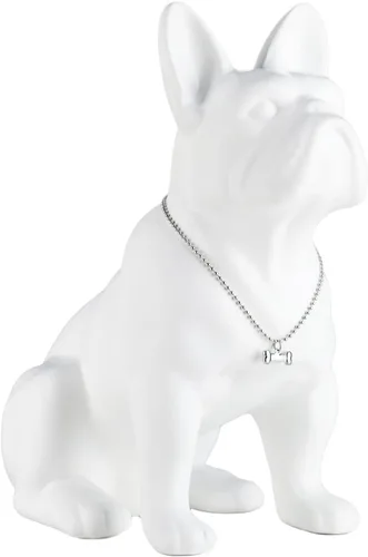 Miniatura 12 de Estatua negra de bulldog francés, estatua de pug sentado de resina, escultura de bulldog inglés para decoración del hogar, decoración de escritorio