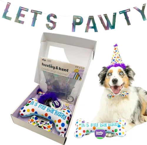 Miniatura 13 de Huxley & Kent Divertido juguete para perros con chirriante – Juguetes chirriantes de felpa para perros pequeños, medianos y grandes – Animal