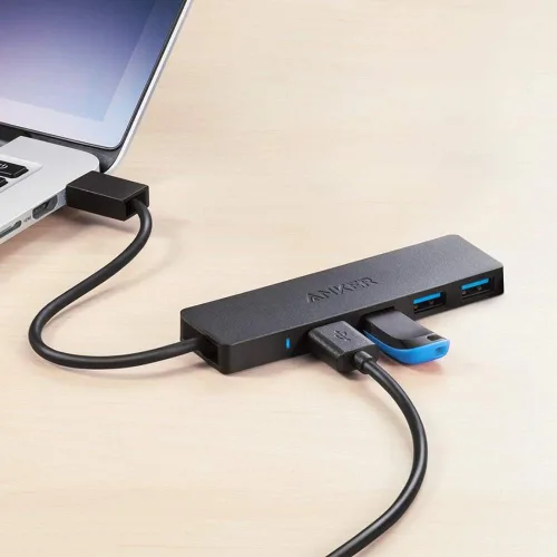 Miniatura 7 de Anker 4-Port USB 3.0 Ultra Slim – Puerto de catos para MacBook, Mac Pro/mini, iMac, Surface Pro, XPS, Notebook PC, pendrives, unidades de disco