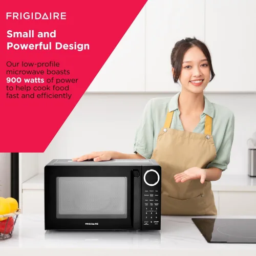 Miniatura 7 de FRIGIDAIRE Horno microondas de cocina para encimera, negro, 0.9 pies cúbicos (900 vatios), 15.5 pulgadas de profundidad x 19 pulgadas de ancho x