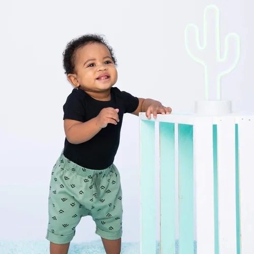 Miniatura 5 de LAMAZE Pantalones cortos de algodón natural superpeinados para bebé 2