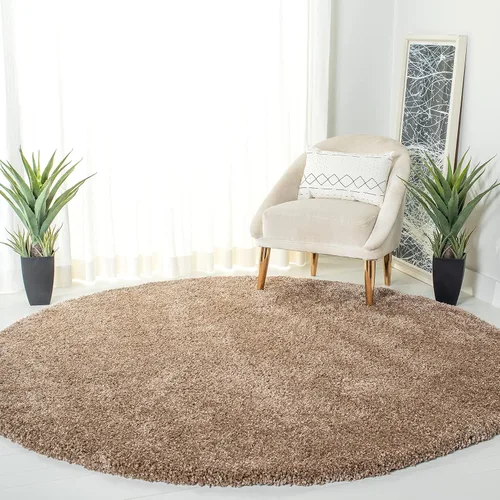 Miniatura 70 de SAFAVIEH Accent Rug 2'x3' - Milan Shag Collection - Modern Design, Dark Beige, Ultra Plush Thick Pile, Ideal for Bedroom, Nursery, Living Room