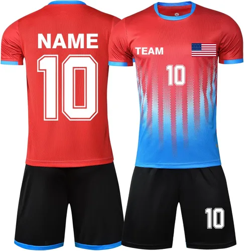 Miniatura 24 de Camisetas de fútbol personalizadas para hombres, mujeres, niños, camisetas de fútbol personalizadas, pantalones cortos, uniformes