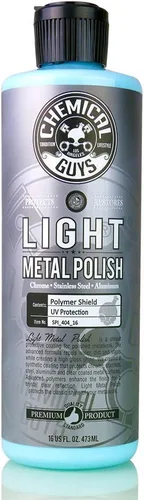 Miniatura 12 de Chemical Guys, Heavy Metal Polish SPI_402_16 - Abrillantador pesado restaurador y protector para metales (16 oz) y toallas de microfibra de grado