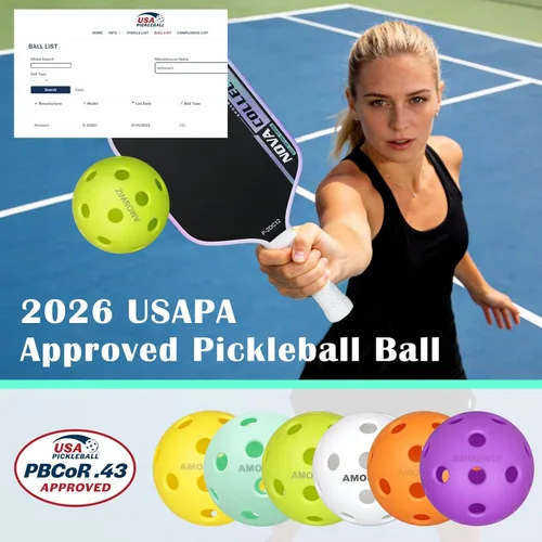 Miniatura 2 de Indoor Pickleball Balls, 6/12 Pack of 26 Holes Pickleballs, USAPA Approved Indoor Pickleballs Set, High Visibility Durable Pickle Balls for Training