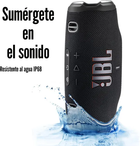 Miniatura 5 de JBL Charge 6 - Altavoz Bluetooth portátil (negro) IP68 impermeable, a prueba de polvo y caídas, audio inalámbrico al aire libre 28 horas