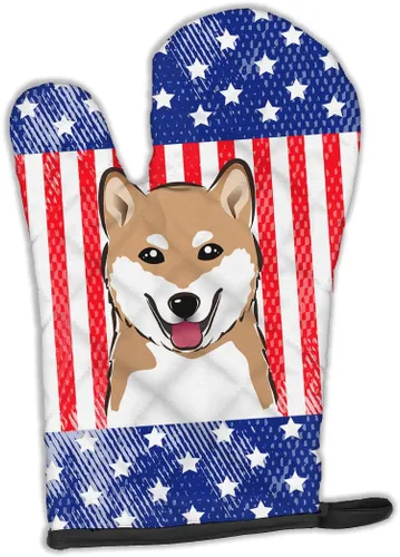 Miniatura 148 de Caroline's Treasures BB4020OVMT Dog House Collection Border Collie - Guante de horno grueso resistente al calor para sartenes calientes y horno