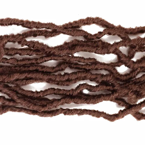 Miniatura 6 de 8 paquetes de rastas sintéticas de ganchillo de cabello rizado de 24 pulgadas, trenzas de ganchillo suaves, estilo bohemio de ganchillo para mujer
