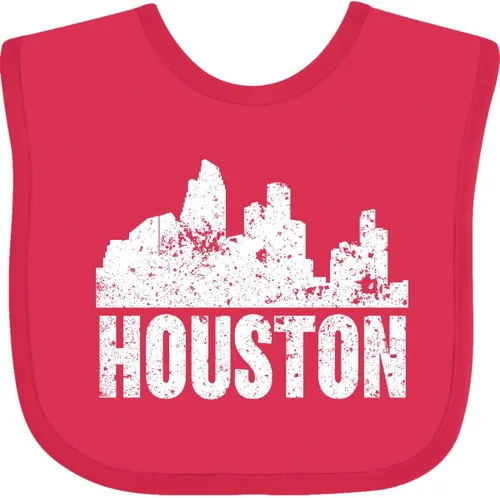 Miniatura 3 de inktastic Houston Skyline Grunge Baby Bib