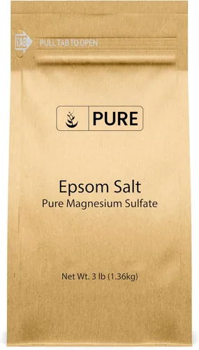Miniatura 15 de Pure Original Ingredients Sal de Epsom Sulfato de magnesio puro, solución de remojo (4 onzas)