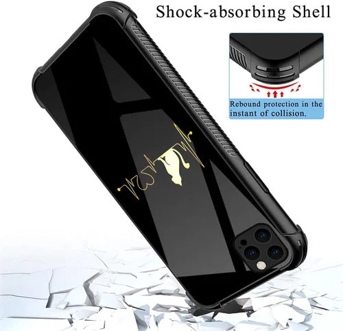 Miniatura 2 de ZHEGAILIAN Funda compatible con iPhone 13 Pro, fundas Cat Heartbeat 13 Pro para niñas, esquinas reforzadas, TPU suave, a prueba de golpes, Latido