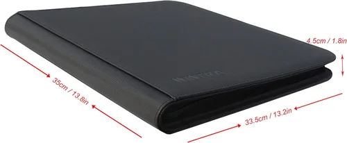 Miniatura 4 de Álbum negro de doble cara para tarjetas coleccionables de 12 bolsillos, carpeta de tarjetas premium de carga lateral, carpeta de 720 bolsillos