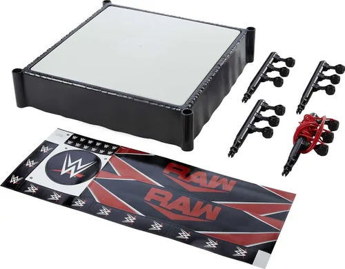 Miniatura 2 de WWE Ring Superstar (14 pulgadas) con Lona de Resorte y Cuerdas Flex Reales para Figuras de Acción; Regalo para Edades de 6 Años en Adelante