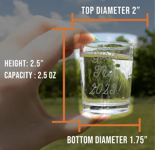 Miniatura 5 de 1 paquete de vasos de chupito grabados personalizados de 2.5 onzas, regalo personalizado para mujeres y hombres, fecha de nombre de mensaje grabado