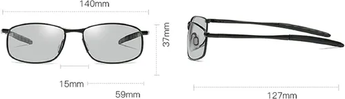 Miniatura 3 de Gafas de lectura fotocrómicas de transición para hombres y mujeres, gafas de sol cuadradas de decoloración para presbicia para deportes al aire libre