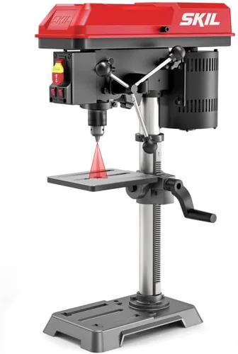 SKIL Prensa de taladro de sobremesa de 6.2 amperios y 10 pulgadas y 5 velocidades con alineación láser y luz de trabajo - DP9505-00