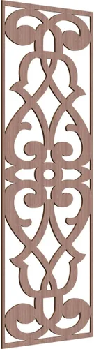 Miniatura 66 de 9 3/8"W x 24 3/8"H x 1/4"T Bellaire Decorativos Paneles de pared de madera calado, abedul
