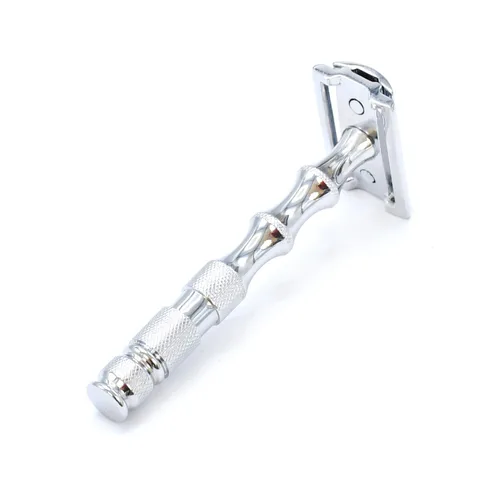 Miniatura 3 de OdontoMed2011® Maquinilla de afeitar clásica de seguridad de doble filo de 3 piezas de mango largo (BTS-322)