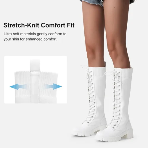 Miniatura 4 de Vepose Botines con estilo de combate, a la moda, para mujer
