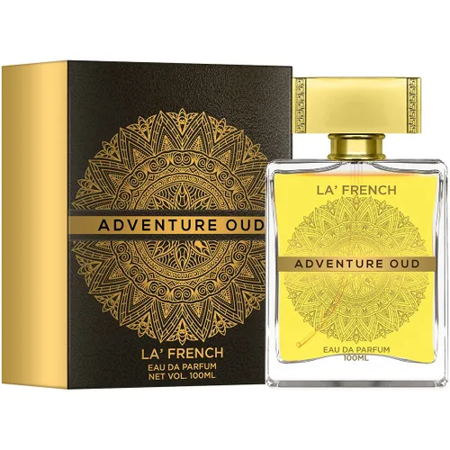 La French Adventure Oud Parfum - Perfume intenso para hombres y mujeres, 3.4 fl oz, Eau de Parfum con notas de fragancia árabe y francesa con aroma