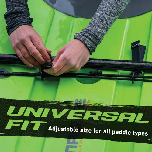 Miniatura 2 de Gradient Fitness Clip de remo SUP (paquete de 4), soporte para tabla de remo de sup, clip de paleta de kayak, soporte para remo Negro