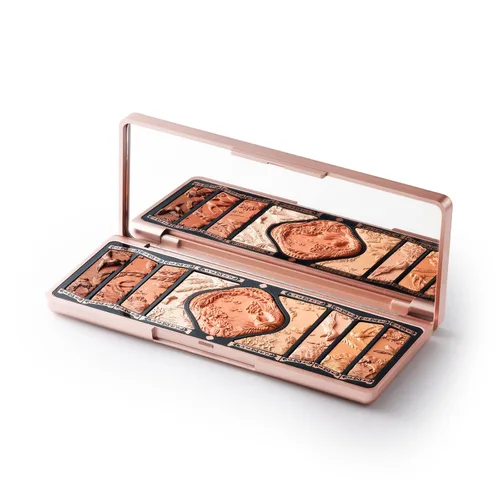 Miniatura 8 de FLORASIS Paleta de maquillaje Phoenix con grabado floral, Paleta de sombras de ojos natural de larga duración y mezclable para mujeres