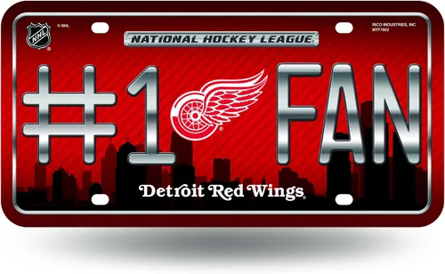 Miniatura 6 de NHL #1 - Placa de matrícula metálica para ventilador