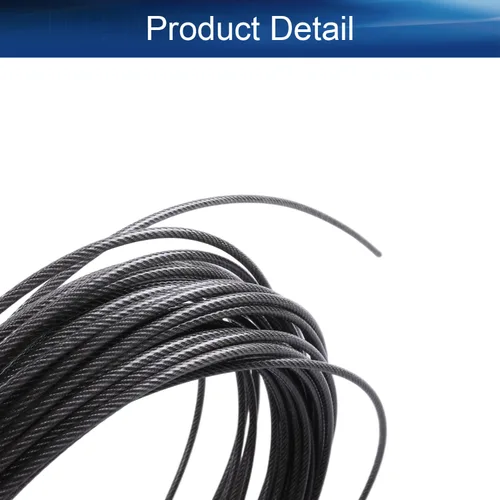 Miniatura 4 de Heyiarbeit Cable de alambre 5/32 de acero inoxidable 304, cable de alambre de PVC de 82 pies de longitud perfecto para exteriores, patio, jardín