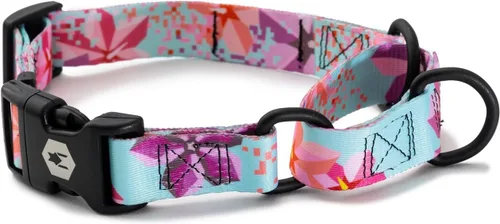 Miniatura 29 de Wolfgang - Collar de perro Martingala resistente con hebilla de nailon de liberación rápida para caminar y entrenar, estampado NewMoon, mediano