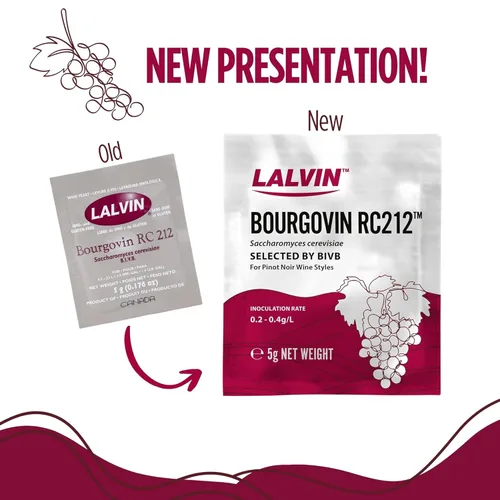 Miniatura 4 de Lalvin RC-212 Levadura de vino (paquete de 10) - Hacer Mead de Sidra de Vino Kombucha en casa - 0.18 oz Sobres - Saccharomyces cerevisiae - Vendido