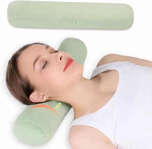 Miniatura 13 de Health - Almohada cervical para el cuello, cómodas y altamente resistentes, almohadas de cuello redondo para dormir, almohada de gran