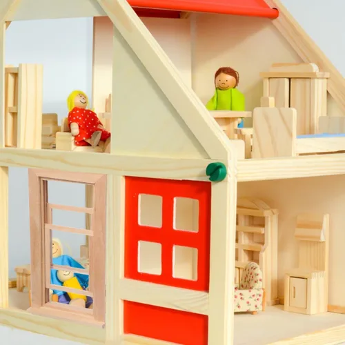 Miniatura 8 de Toyvian Ventana de madera para casa de muñecas, 1: 12 escala de casa de muñecas, mini marco de ventana, muebles de madera en miniatura
