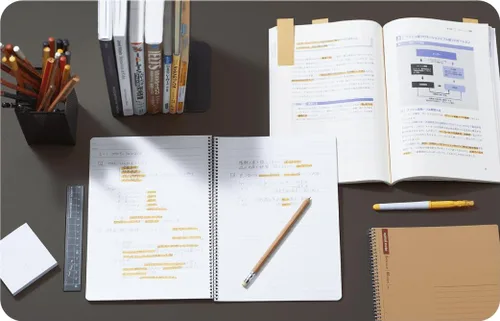 Miniatura 6 de Maruman Cuaderno de cuadrícula básica de notas en espiral, tamaño A4, 11.69 x 8.98 pulgadas, 80 hojas/160 páginas, diario de papel cuadriculado