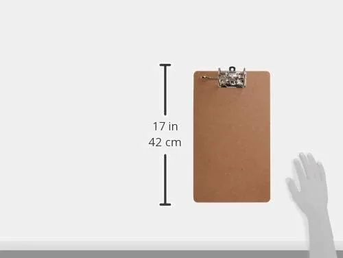 Miniatura 7 de Officemate Portapapeles de madera reciclada, clip de palanca de arco, paquete de 1 portapapeles, tamaño carta (9 x 15.5 pulgadas), marrón (83120)