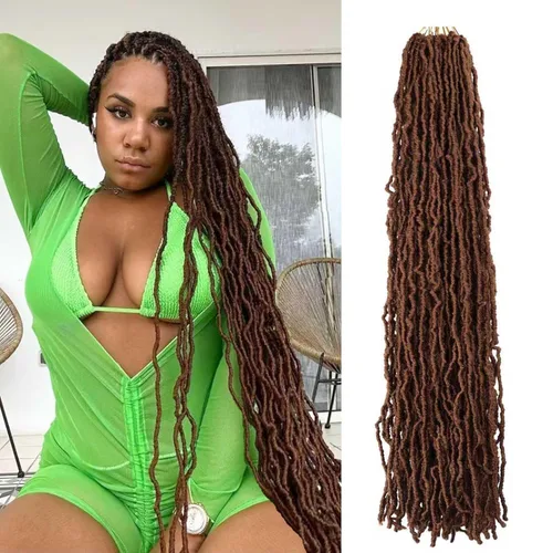 Miniatura 27 de Mytarku 8 paquetes de rastas suaves de 24 pulgadas con extremos rizados, rastas de pelo sintético de ganchillo bohemias para mujeres rastas de 1b