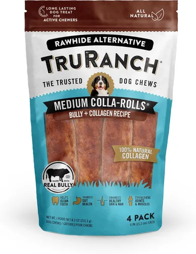 Miniatura 11 de TRURANCH Rollos de colágeno – Rollos de colágeno de 6 pulgadas para perros – Apoyo saludable para las articulaciones de larga duración – Alternativa
