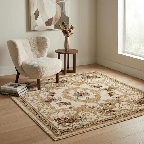 Miniatura 38 de Unique Loom Versailles Collection - Alfombra tradicional clásica con motivo floral, colección Versailles