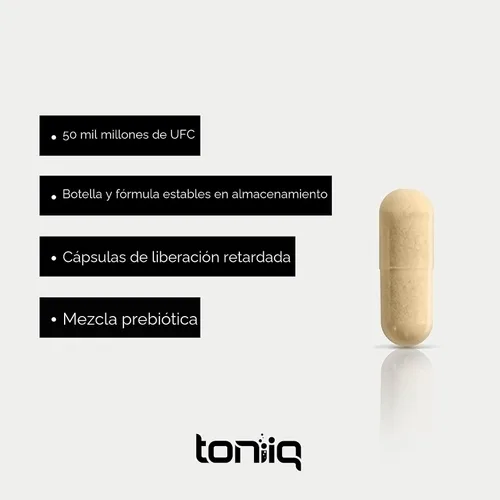 Miniatura 5 de Toniiq 50 mil millones de UFC Lactobacillus Reuteri probiótico 50 mg por porción - Probióticos L Reuteri - Probiótico Lactobacillus Reuteri