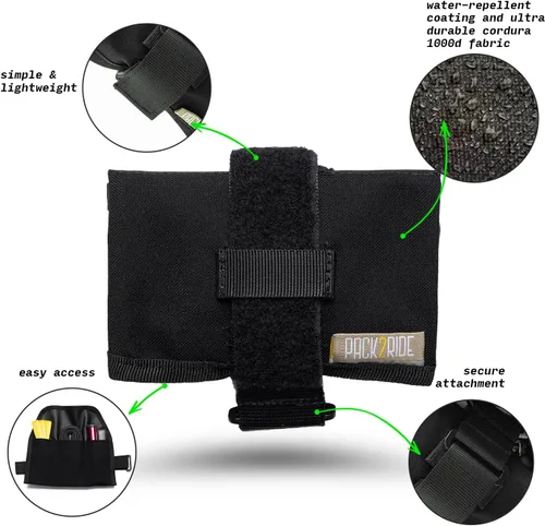 Miniatura 2 de PACK2RIDE Blossom Bolsa de Sillín Enrollable para Bicicleta - Portakit de Herramientas para Bicicleta - Resistente al Agua y Duradera en Tela