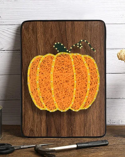 Miniatura 4 de BAZIMA - Kit de arte de cuerda para principiantes, kit de manualidades de calabaza, regalo único, kit de manualidades para vacaciones