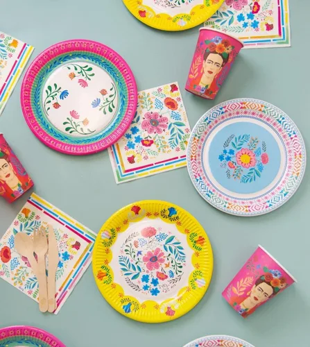 Miniatura 9 de Talking Tables 20 servilletas de papel bohemias desechables de 13 pulgadas, servilletas mexicanas de verano, decoraciones del Cinco de Mayo, diseño