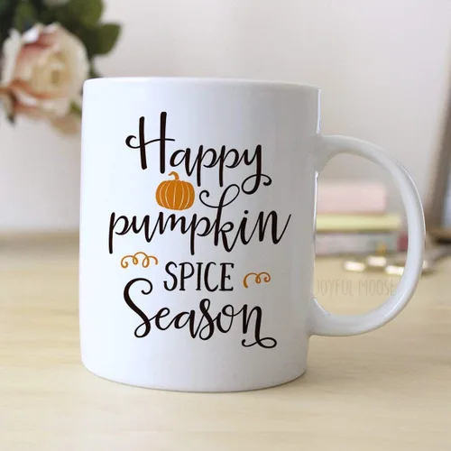 Miniatura 2 de Happy Pumpkin Spice Season Taza de café – Taza de cerámica de otoño de 11 oz para los amantes del café